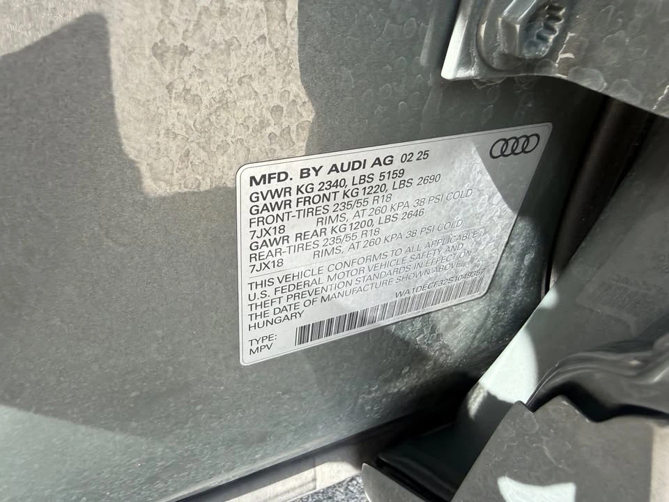 2025 Audi FY Q5 - Image 7 of 10