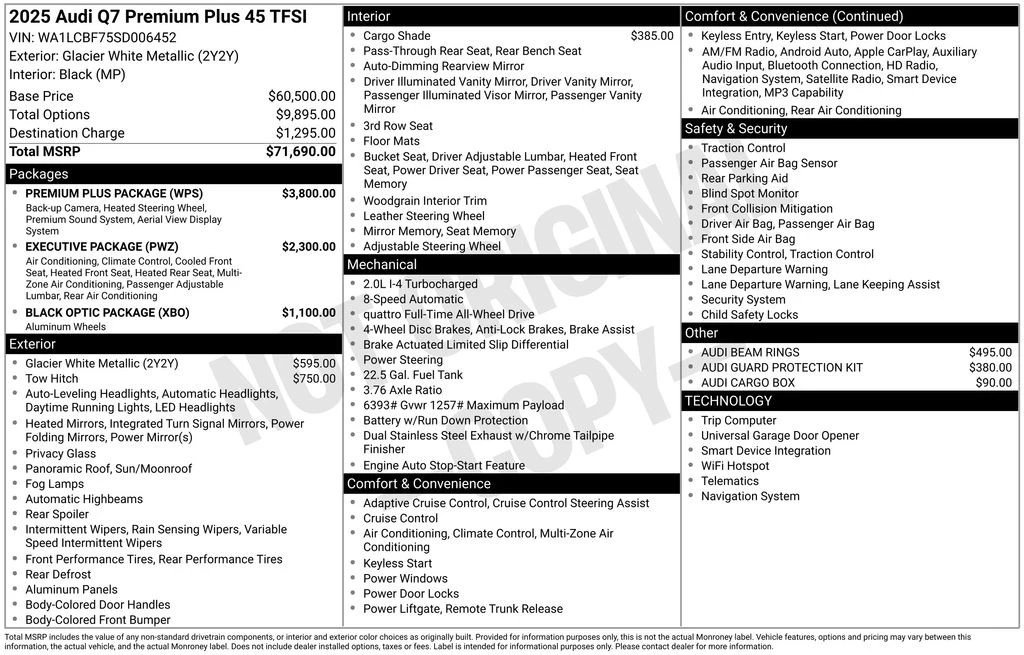 2025 Audi 4M Q7 - Image 4 of 12