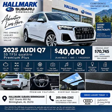 2025 Audi Q7 55 TFSI Premium Plus Sport Utility 4D