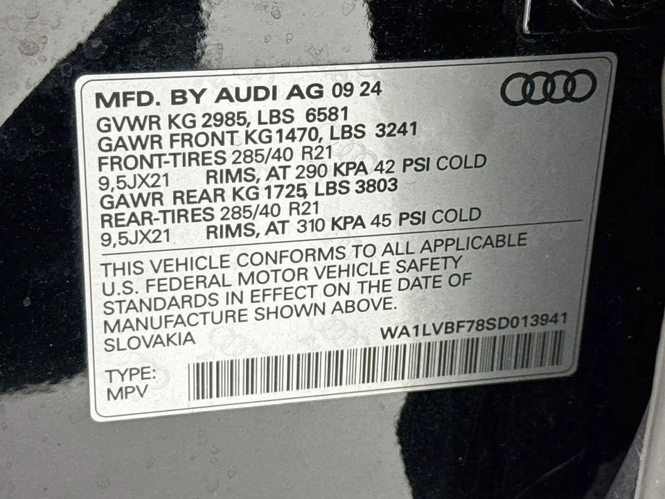 2025 Audi 4M Q7 - Image 10 of 14