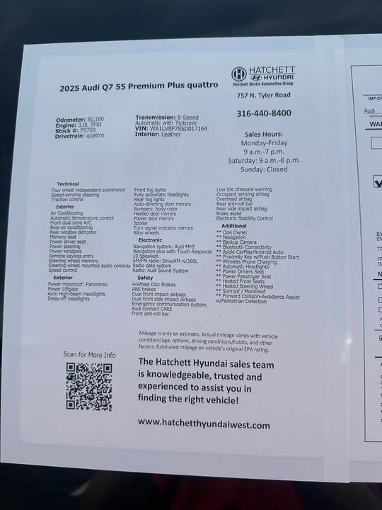 2025 Audi 4M Q7 - Image 13 of 14