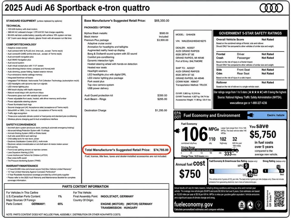 2025 Audi Q8 e-tron - Image 20 of 20