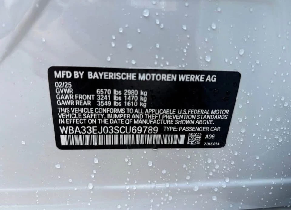 2025 BMW G70 7 Series - Image 6 of 8