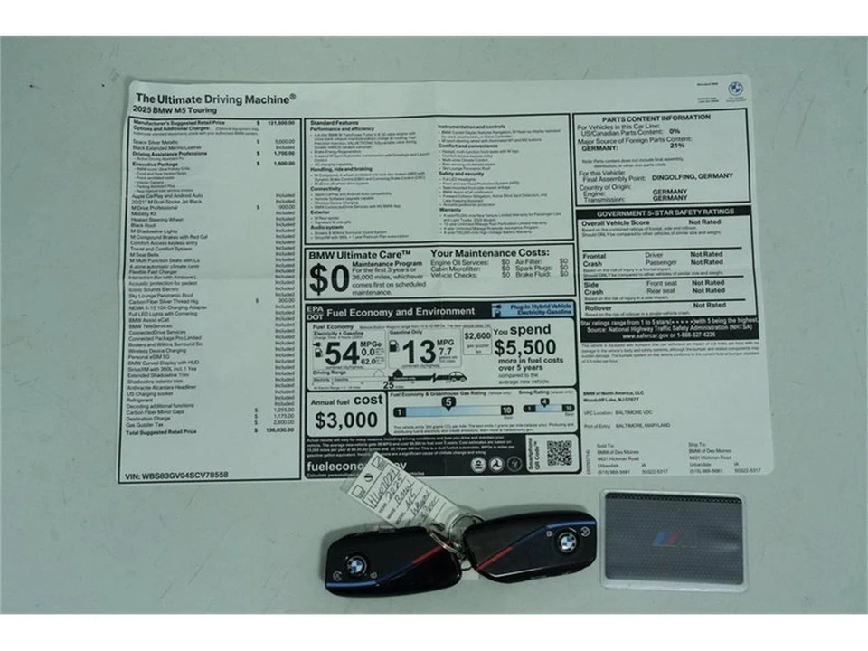 2025 BMW G90/G99 M5 - Image 17 of 18