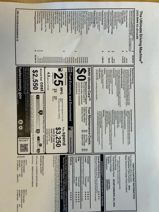 2025 BMW G05 X5 - Image 20 of 20