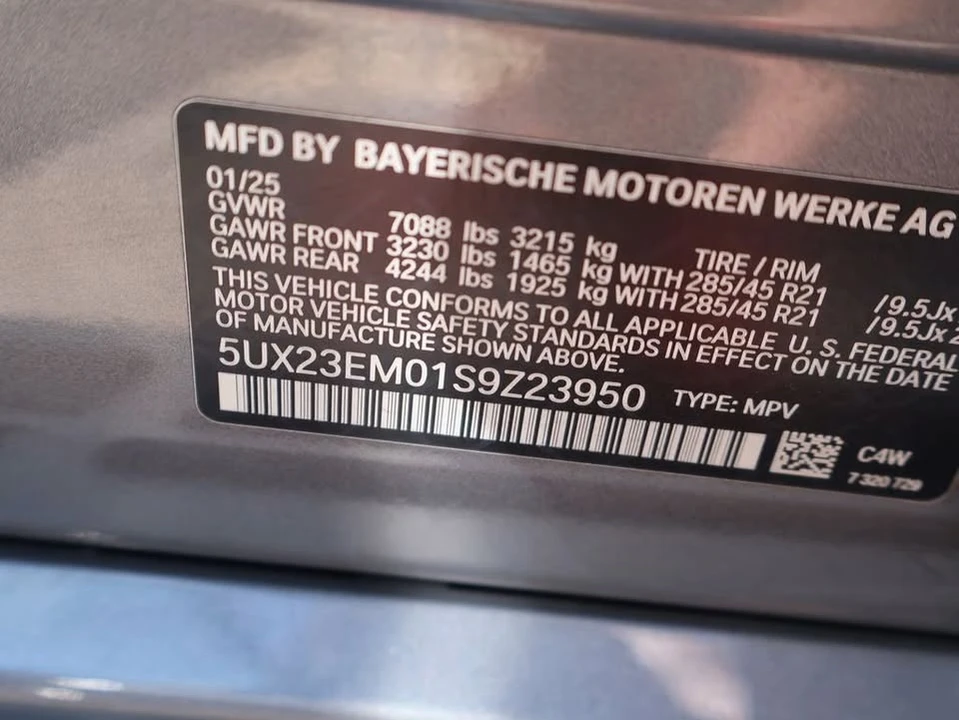 2025 BMW G07 X7 - Image 11 of 11