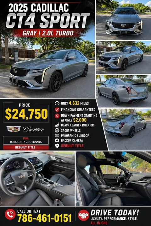 2025 Cadillac CT4 - Image 2 of 7
