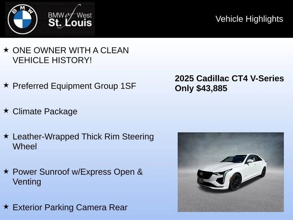 2025 Cadillac CT4-V - Image 4 of 10