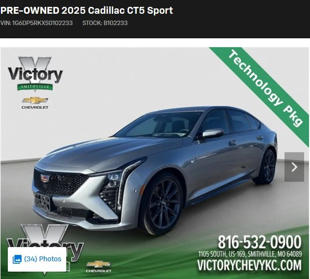 2025 Cadillac CT5 - Image 9 of 10