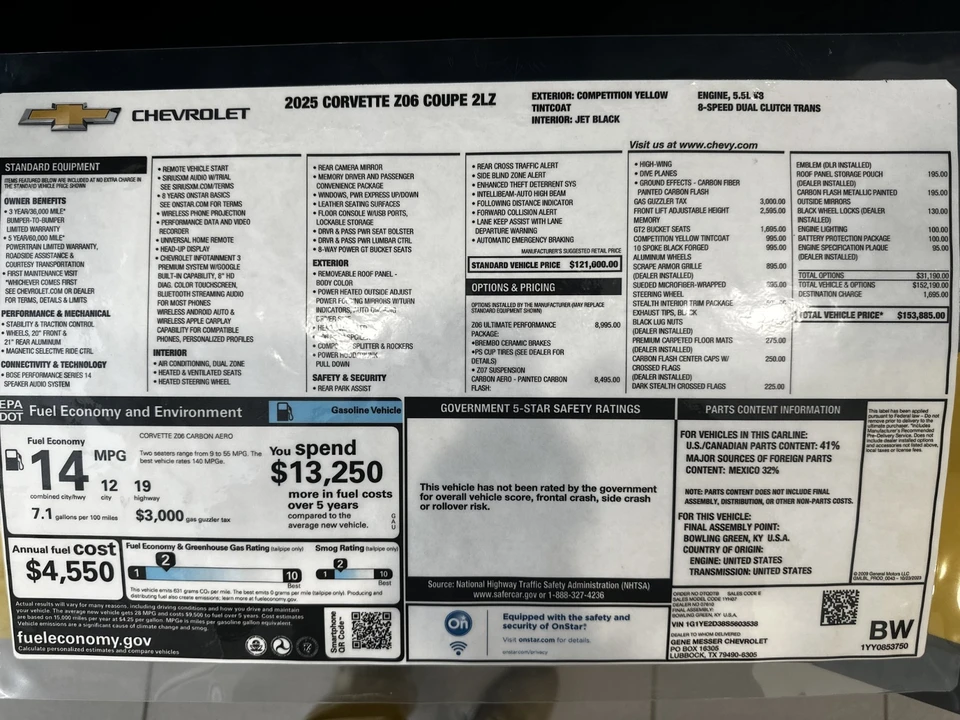 2025 Chevrolet Corvette C8 Z06 - Image 24 of 24