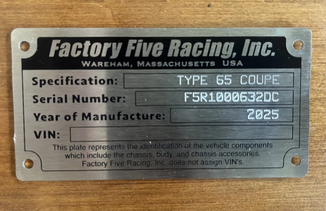 2025 Factory Five Type 65 - Image 12 of 12