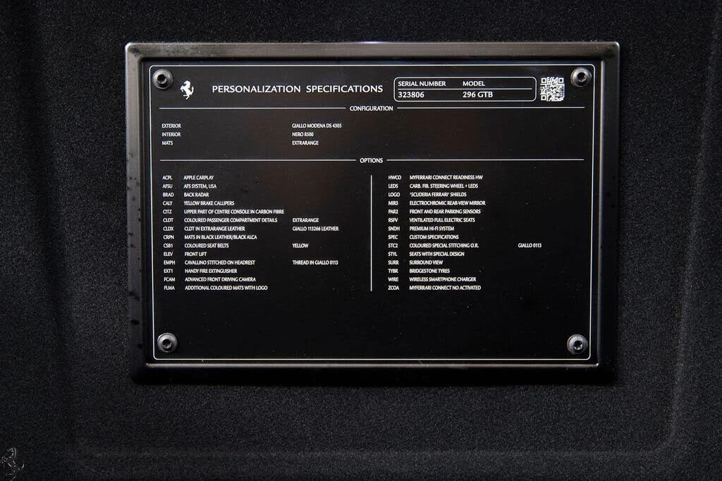 2025 Ferrari 296 GTB - Image 28 of 29