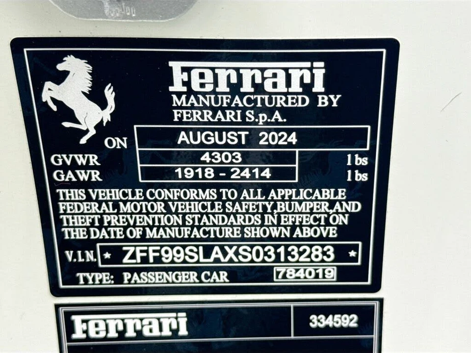 2025 Ferrari 296 GTB - Image 30 of 31
