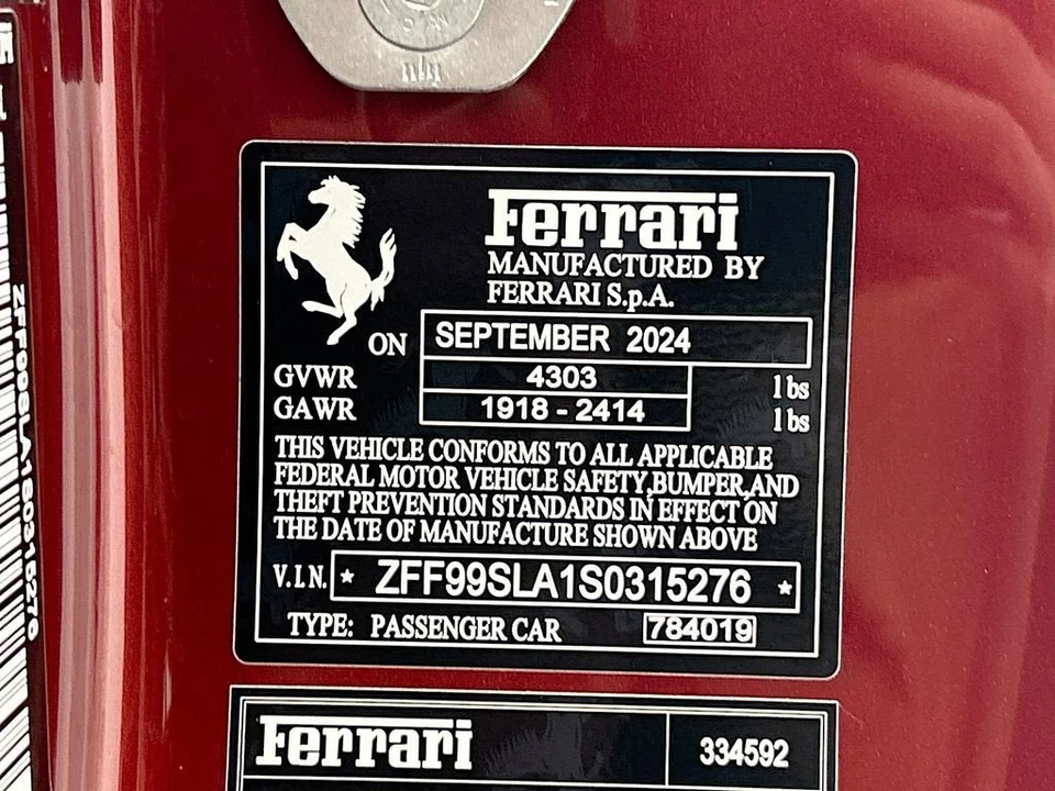 2025 Ferrari 296 GTB - Image 31 of 31