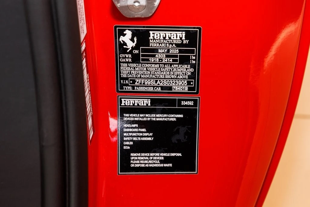 2025 Ferrari 296 GTB - Image 16 of 31