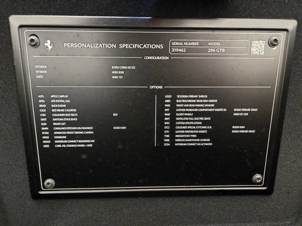 2025 Ferrari 296 GTB - Image 28 of 31