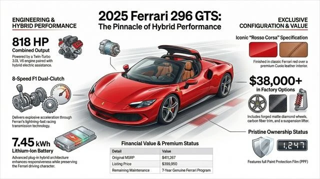 2025 Ferrari 296 GTS - Image 2 of 31