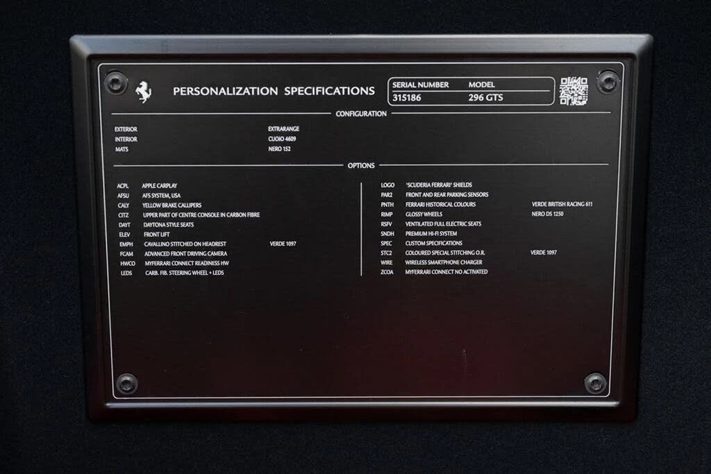 2025 Ferrari 296 GTS - Image 17 of 31