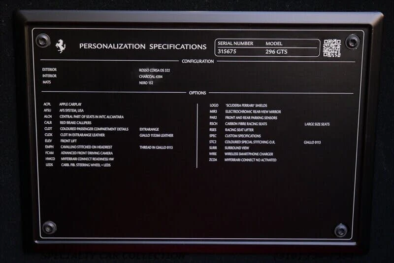 2025 Ferrari 296 GTS - Image 31 of 31