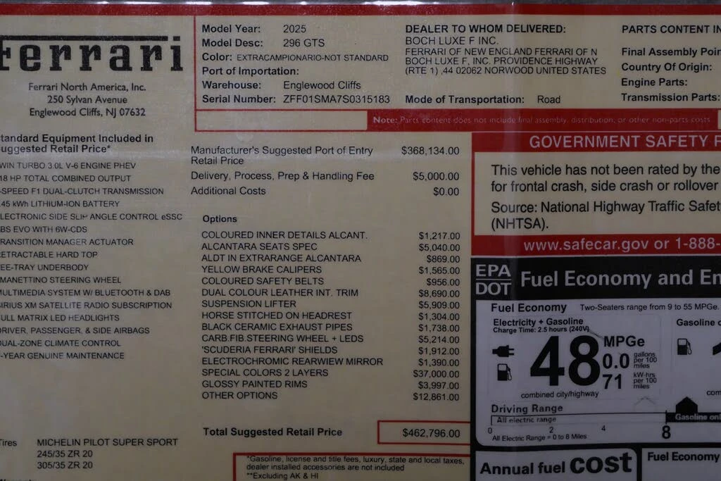 2025 Ferrari 296 GTS - Image 24 of 31