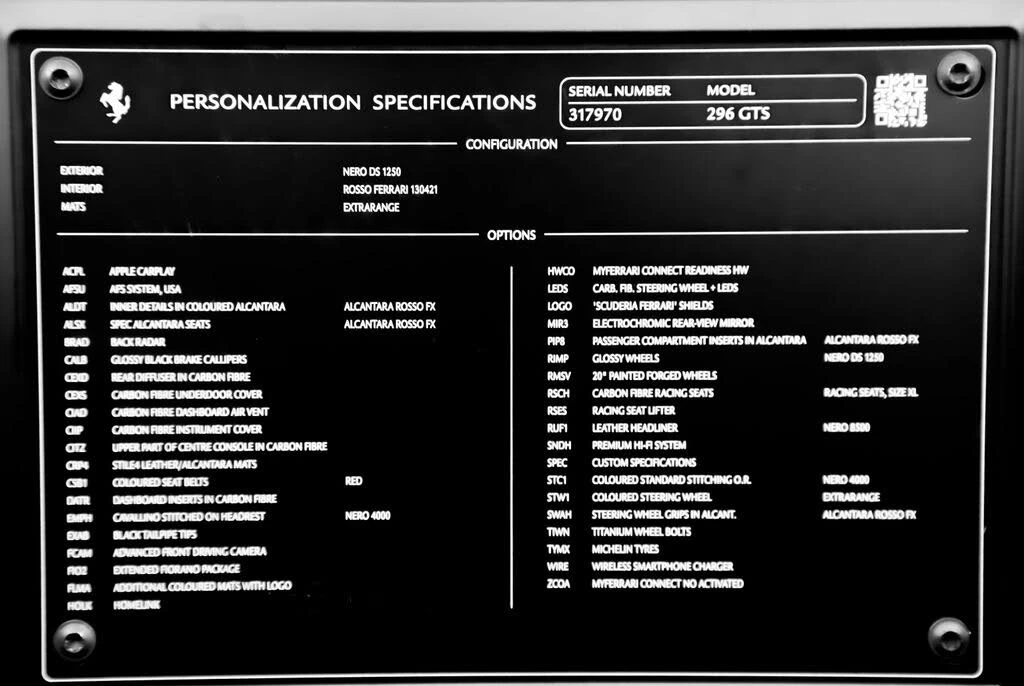 2025 Ferrari 296 GTS - Image 8 of 31