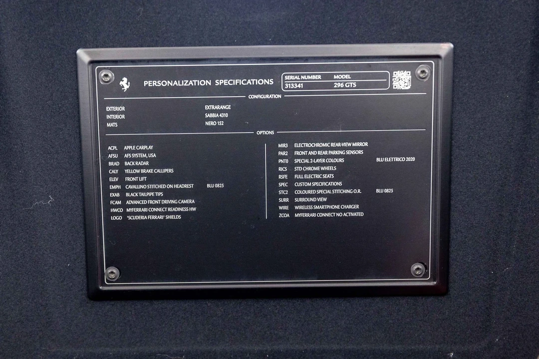 2025 Ferrari 296 GTS - Image 18 of 21