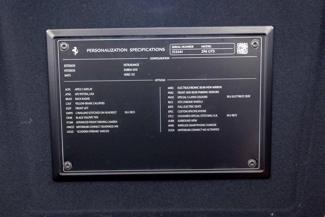 2025 Ferrari 296 GTS - Image 18 of 31