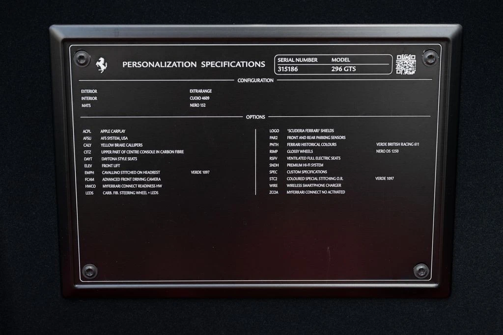 2025 Ferrari 296 GTS - Image 17 of 21