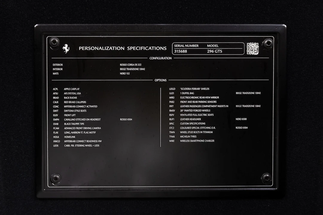 2025 Ferrari 296 GTS - Image 27 of 31