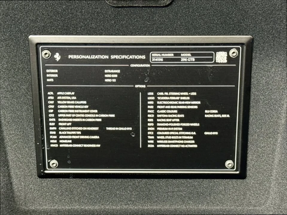 2025 Ferrari 296 GTB - Image 20 of 20