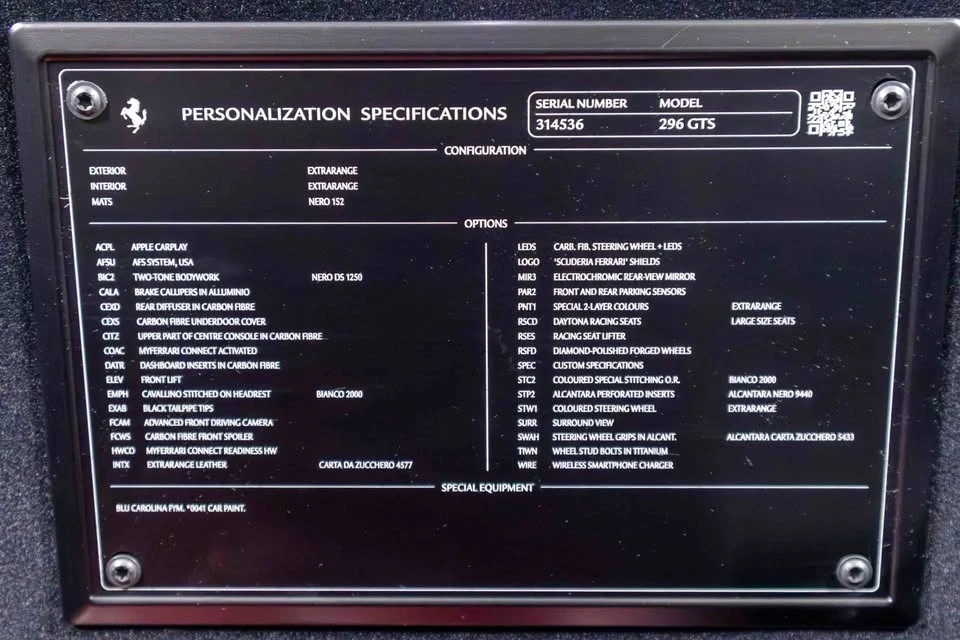 2025 Ferrari 296 GTS - Image 11 of 20