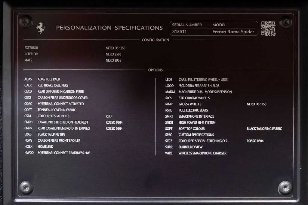 2025 Ferrari Roma Spider - Image 18 of 21