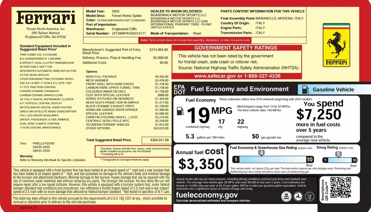2025 Ferrari Roma Spider - Image 8 of 12