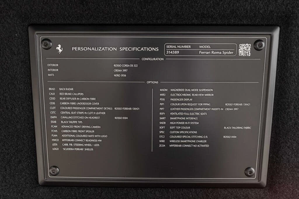 2025 Ferrari Roma Spider - Image 28 of 31