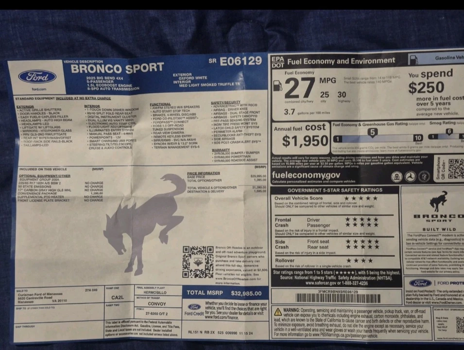 2025 Ford Bronco 6th Gen - Image 21 of 25