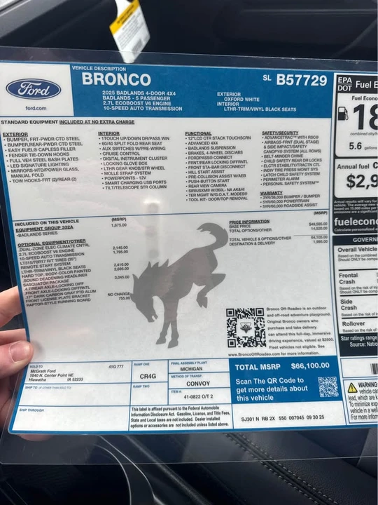 2025 Ford Bronco 6th Gen - Image 8 of 8