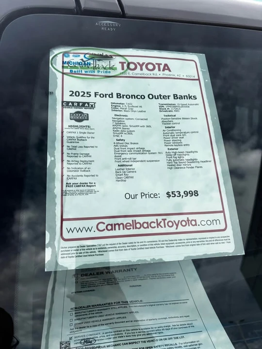 2025 Ford Bronco 6th Gen - Image 3 of 3