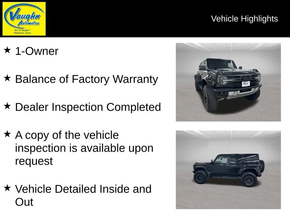 2025 Ford Bronco Raptor 6th Gen - Image 2 of 31