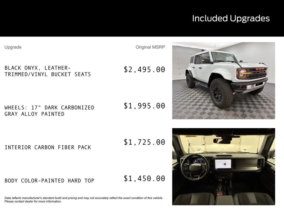 2025 Ford Bronco Raptor 6th Gen - Image 3 of 12