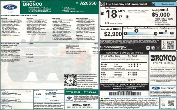 2025 Ford Bronco 6th Gen - Image 8 of 8
