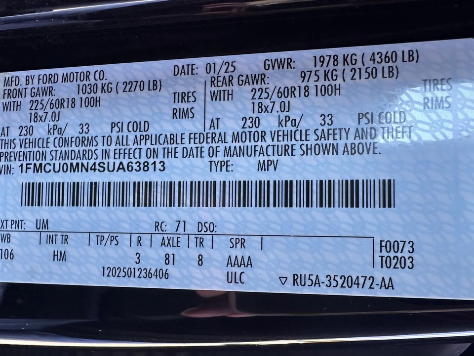 2025 Ford Escape - Image 31 of 31