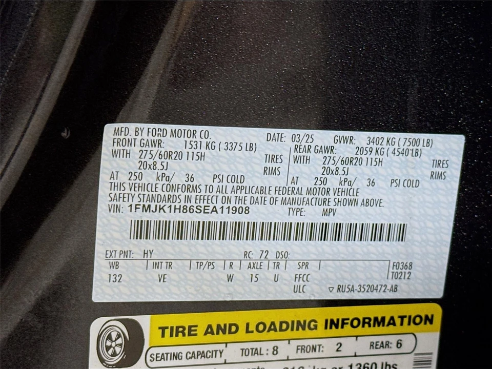 2025 Ford Expedition 5th Gen - Image 15 of 15