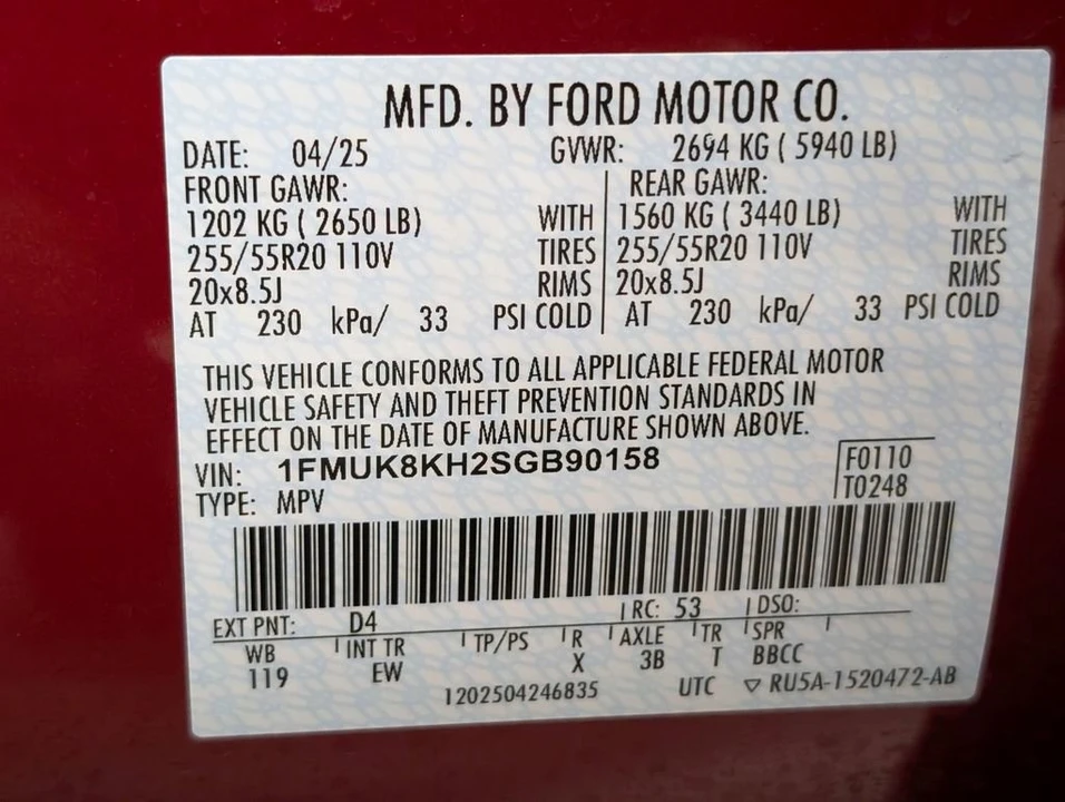 2025 Ford Explorer 6th Gen - Image 10 of 12