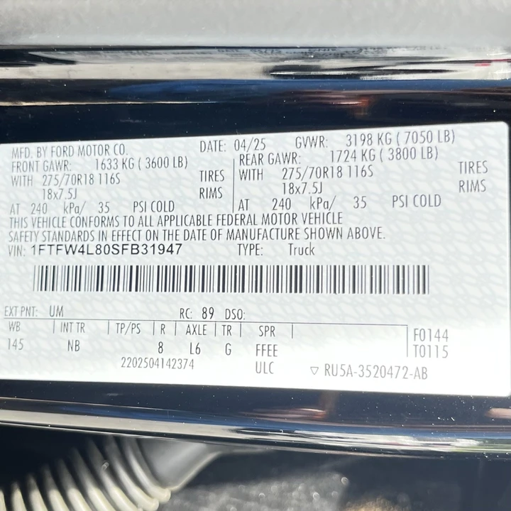 2025 Ford F-150 14th Gen - Image 30 of 31