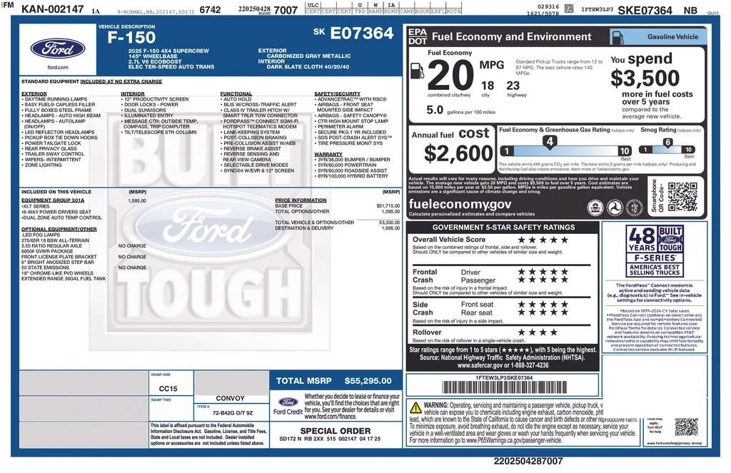 2025 Ford F-150 14th Gen - Image 31 of 31