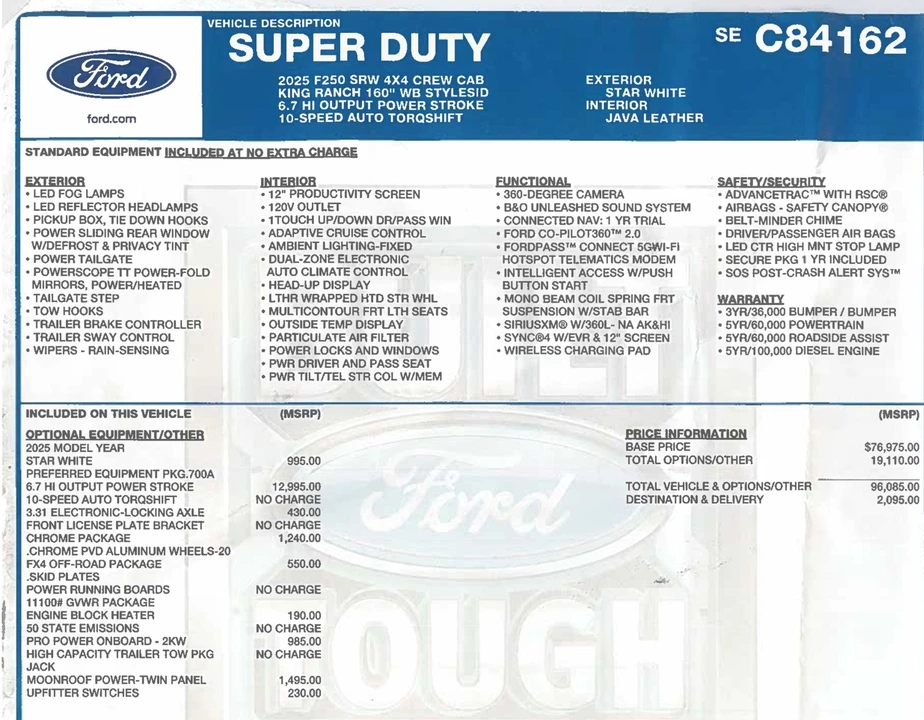 2025 Ford Super Duty 5th Gen - Image 12 of 12