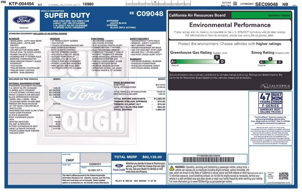 2025 Ford Super Duty 5th Gen - Image 2 of 2