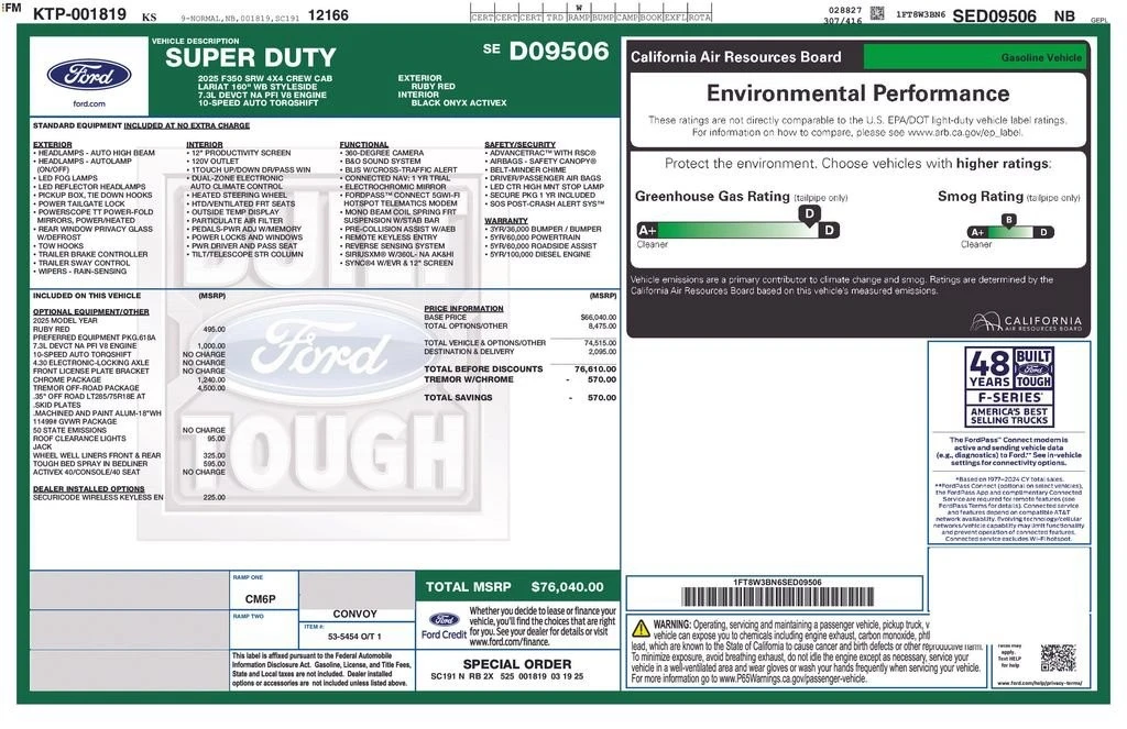 2025 Ford Super Duty 5th Gen - Image 2 of 2
