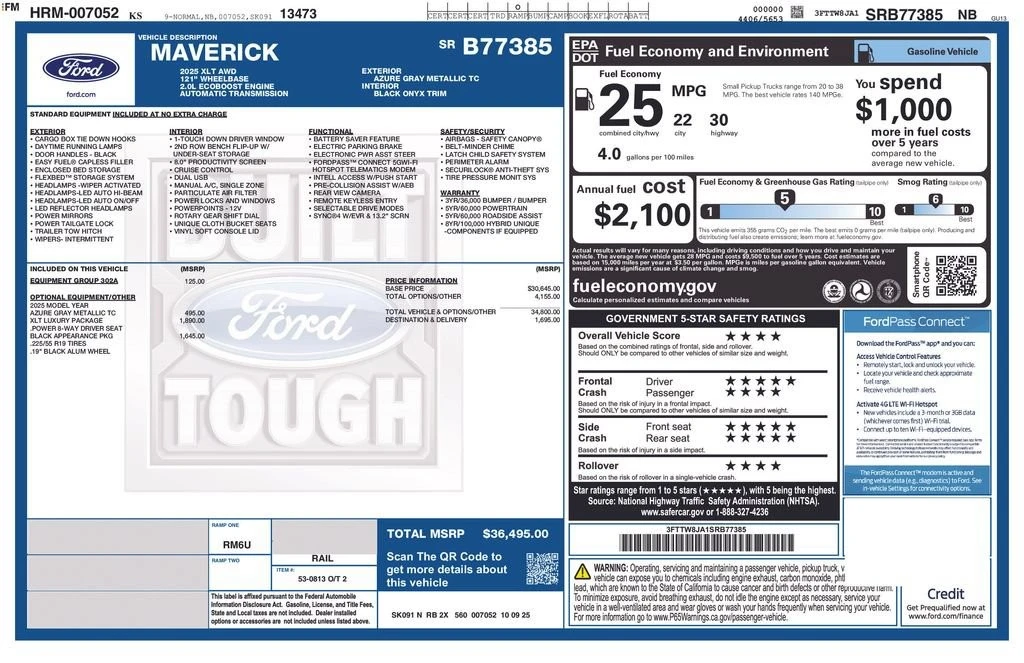 2025 Ford Maverick - Image 31 of 31