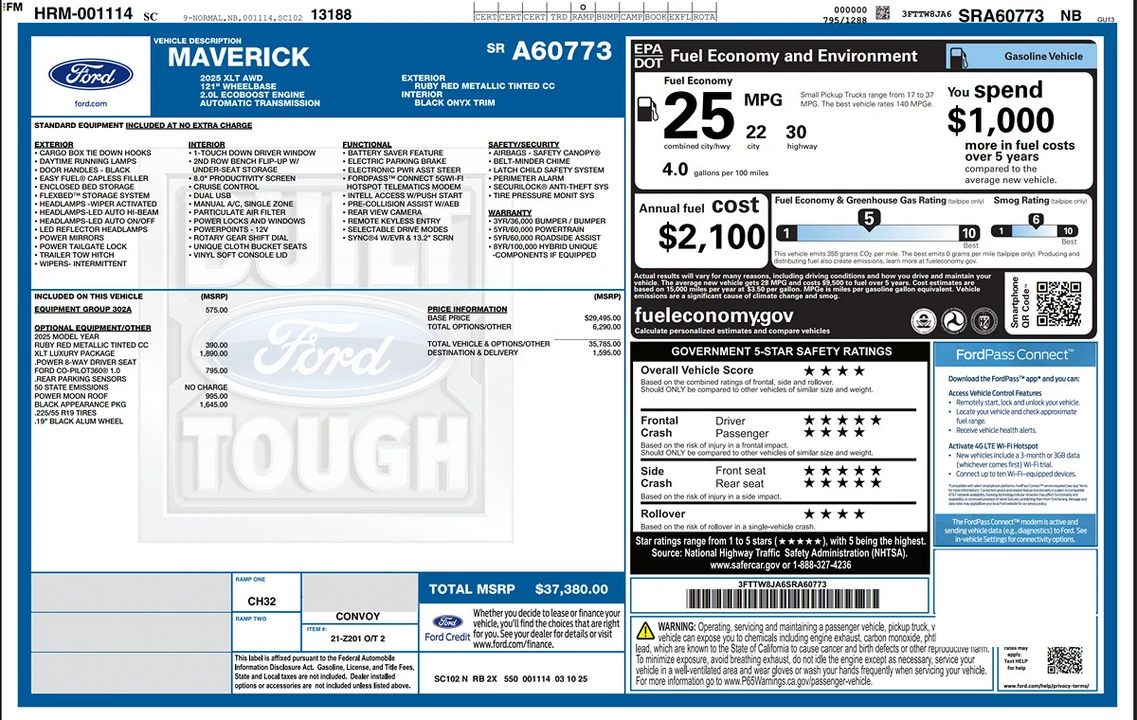 2025 Ford Maverick - Image 10 of 21